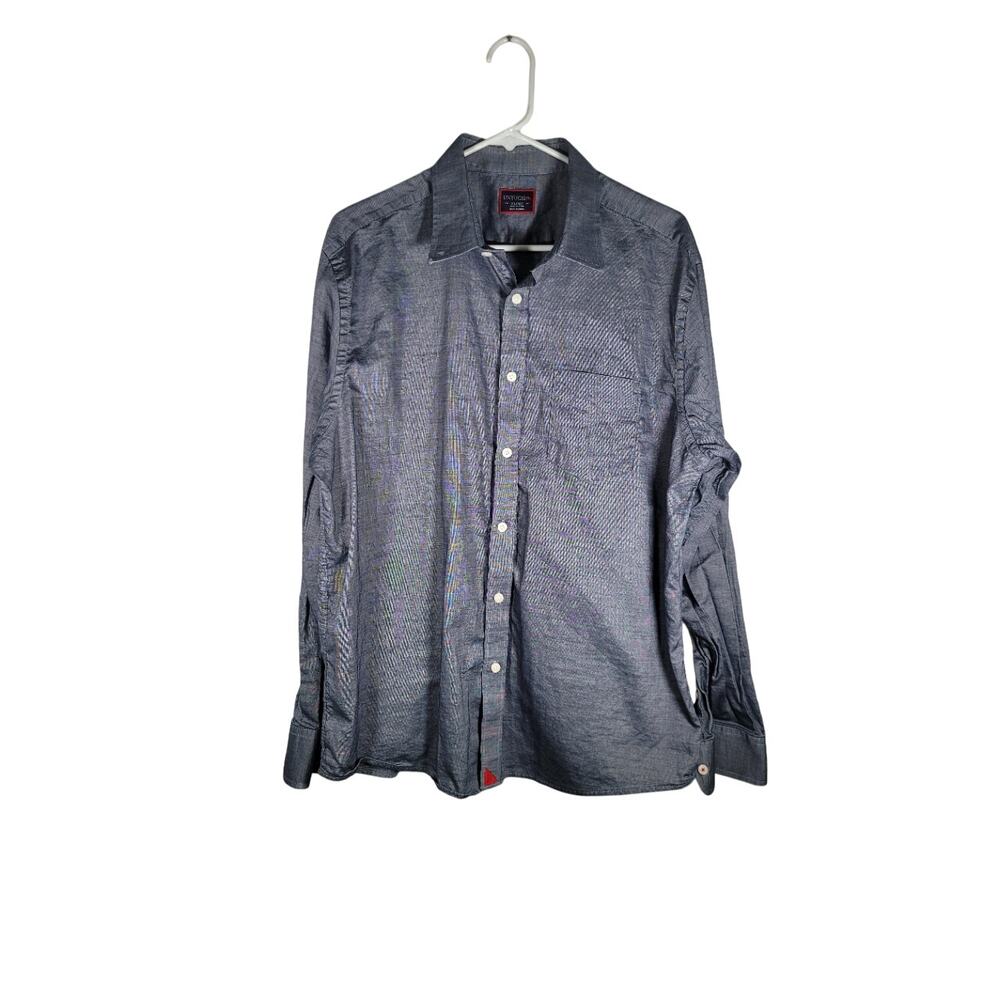 UNTUCKit Mens 100% Cotton‎ Button Down Shirt Gray XL